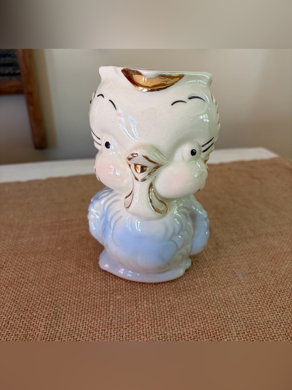 Vintage Shawnee Pottery Blue Owl Pitcher❤️
